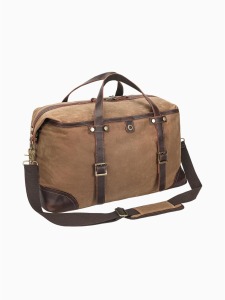 34L Classic Waxed Canvas & Full Grain Leather Travel Bag
