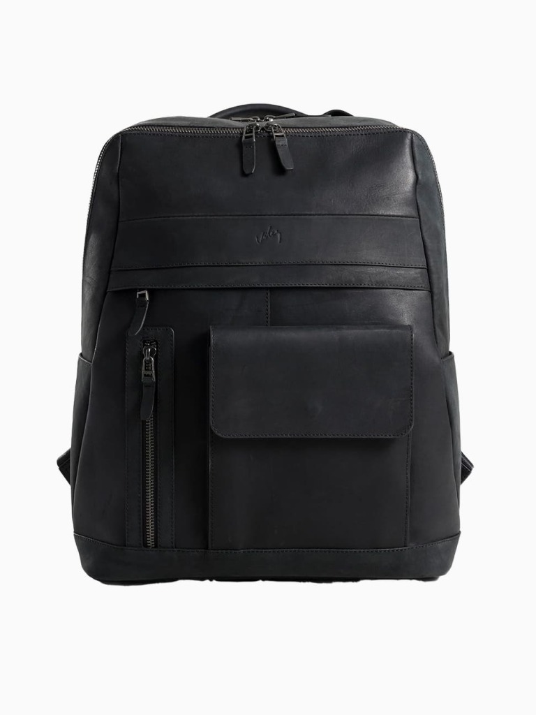 Brown Top Grain Leather Backpack For Women