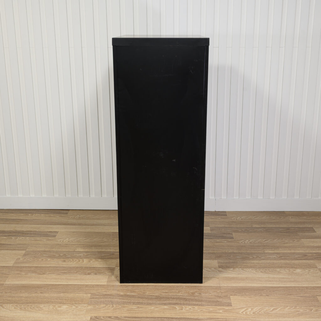 Classeur vertical métallique noir 4 tiroirs avec serrure